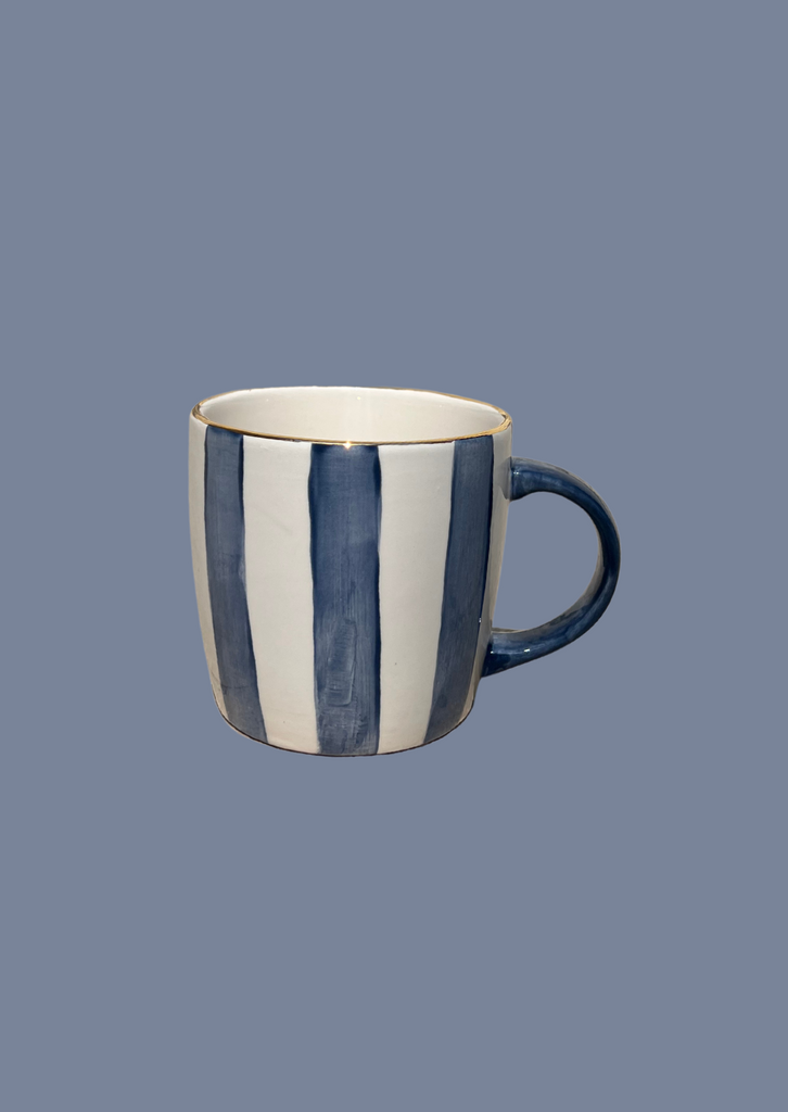 Striped Mug Blue