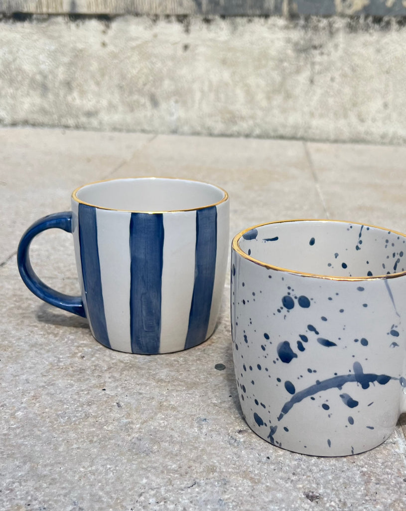 Striped Mug Blue